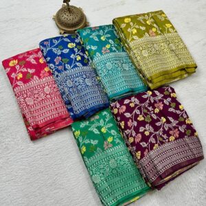 Meenakari Georgette Saree